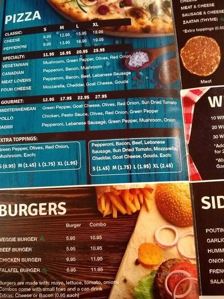 Habibi Pizza & Pies - Ottawa, ON menu_pic