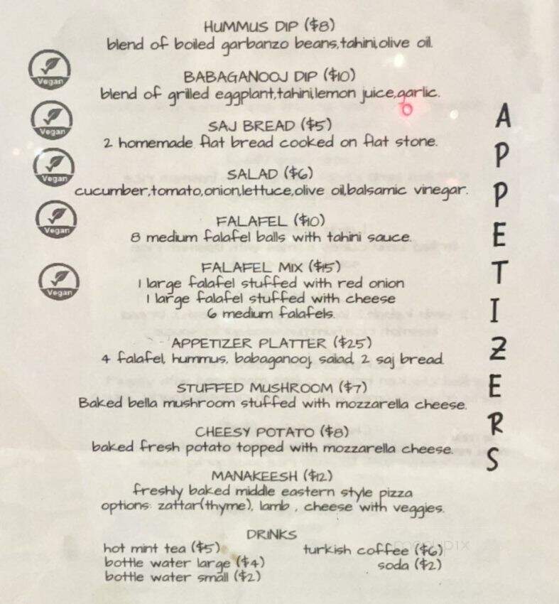 Habibi Tasty - Honolulu, HI menu_pic