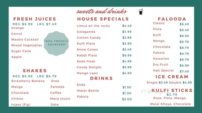 Haji Ali Juice - Plano, TX menu_pic