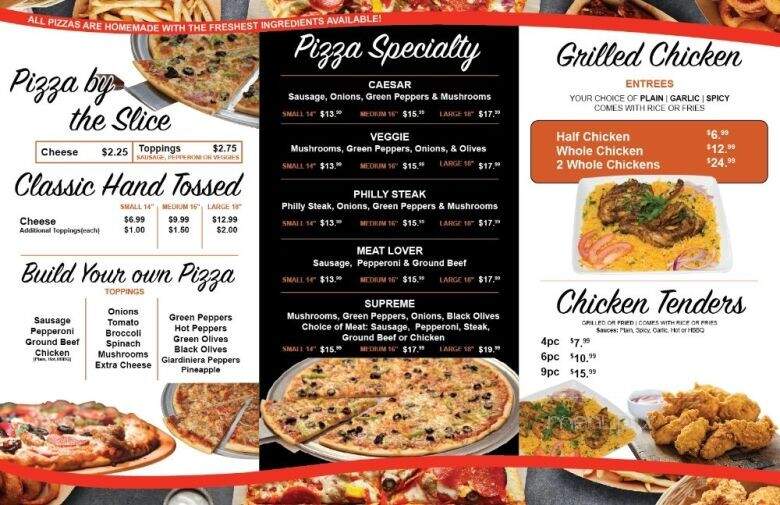 Halal Inn ''Pizza, Wings & Grilled Chicken'' - Chicago, IL menu_pic