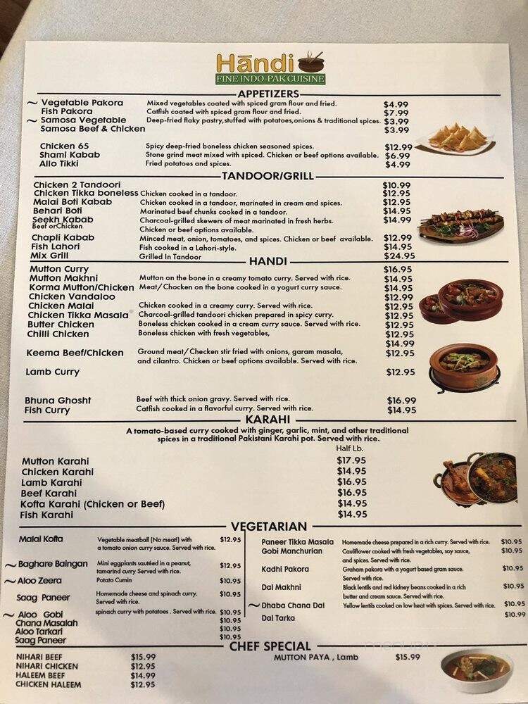 Handi - Little Rock, AR menu_pic