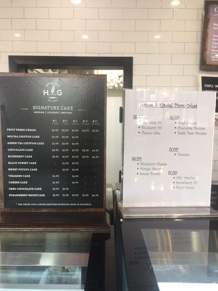 Hansel & Gretel Bakery - Atlanta, GA menu_pic