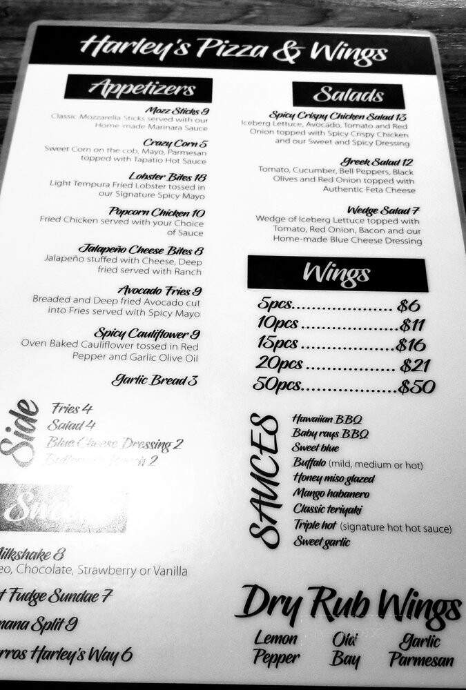 Harley's Pizza & Wings - Fort Lauderdale, FL menu_pic
