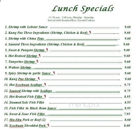 Harvest Inn Restaurant - Glendale, CA menu_pic
