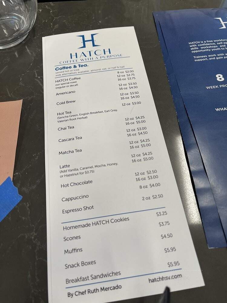 Hatch Cafe - Huntsville, AL menu_pic