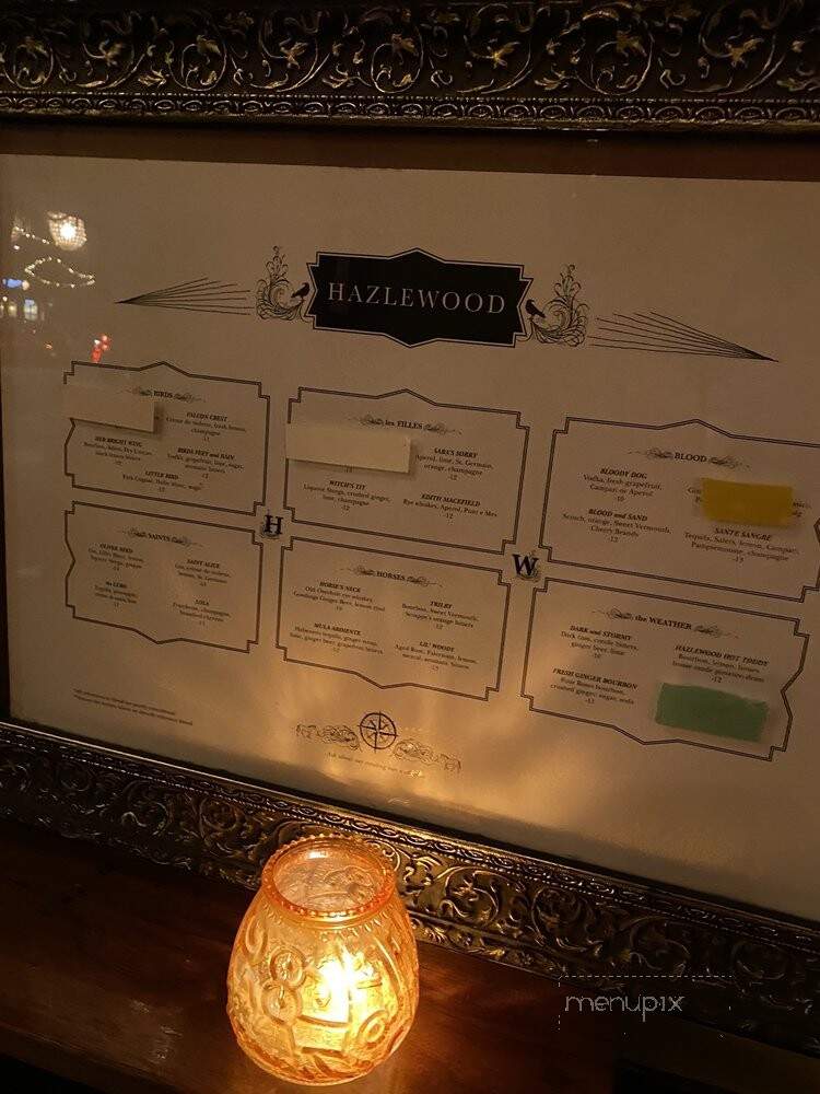 Hazlewood - Seattle, WA menu_pic