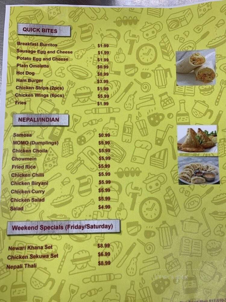 Hello Nepali And Indian Fast Food - Hurst, TX menu_pic