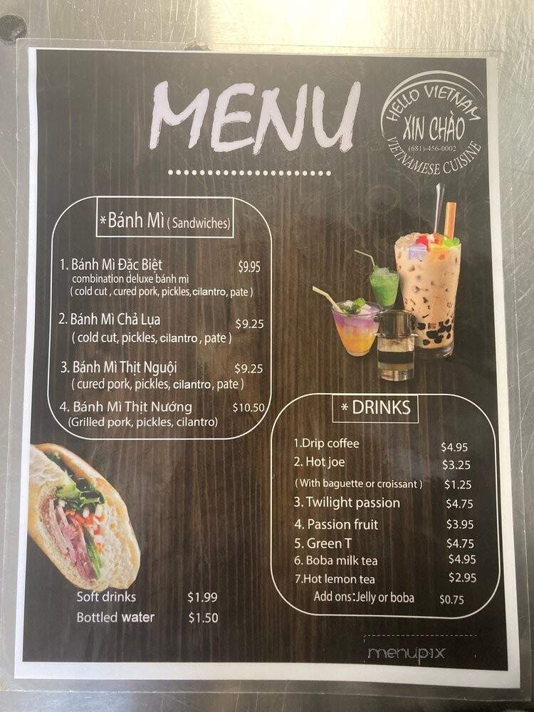 Hello Vietnam - Bridgeport, WV menu_pic
