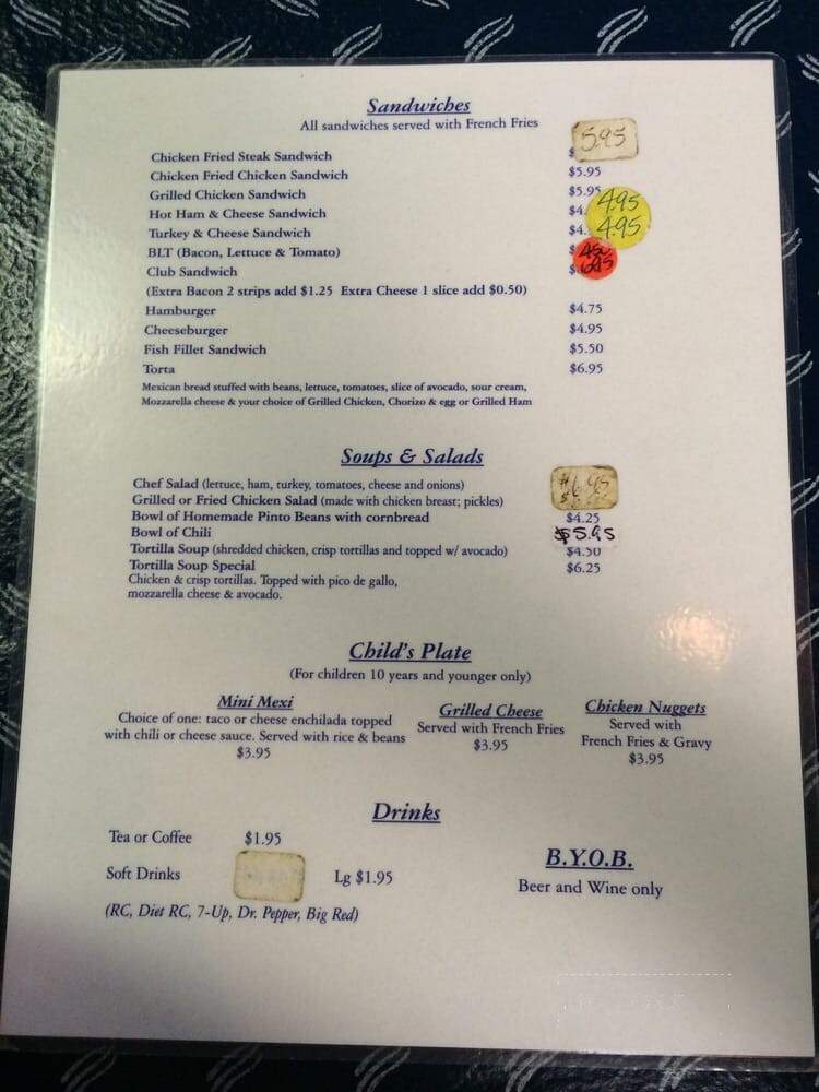 Hemphill's Restaurant - Fort Worth, TX menu_pic