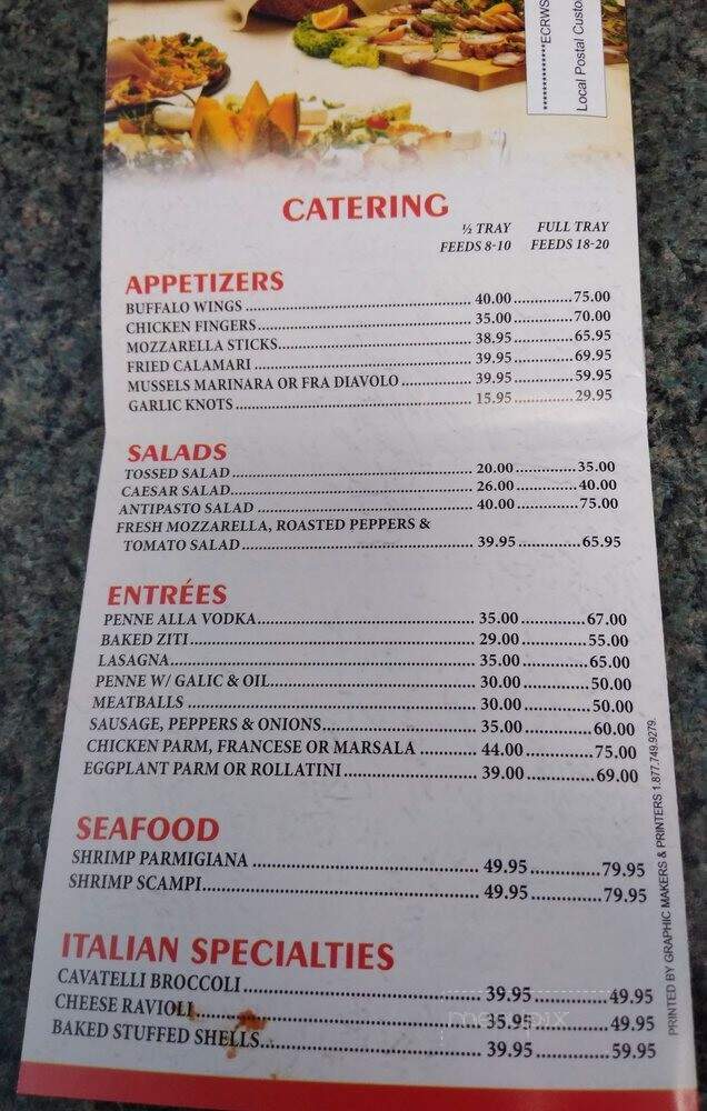 Henry's Pizzeria & Restaurant - Hackensack, NJ menu_pic