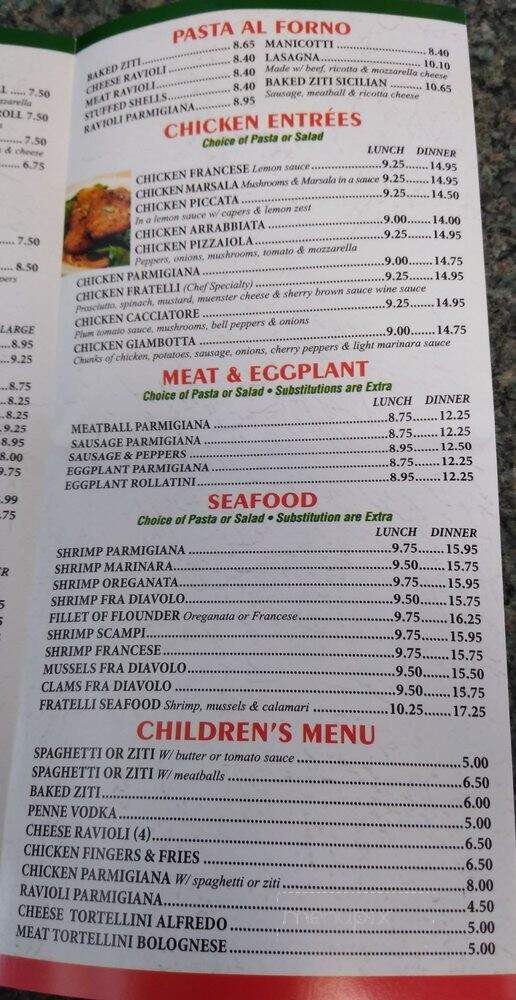 Henry's Pizzeria & Restaurant - Hackensack, NJ menu_pic