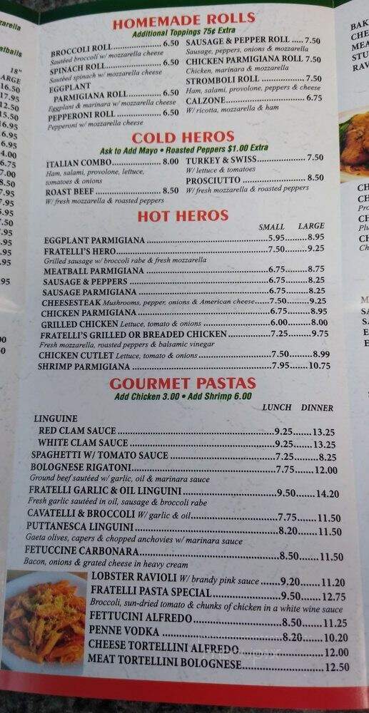 Henry's Pizzeria & Restaurant - Hackensack, NJ menu_pic