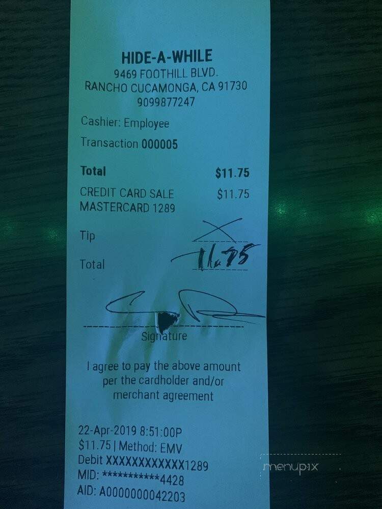 Hide-A-While Lounge - Rancho Cucamonga, CA