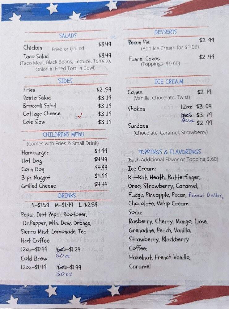 Hillbilly Hut - Roach, MO menu_pic