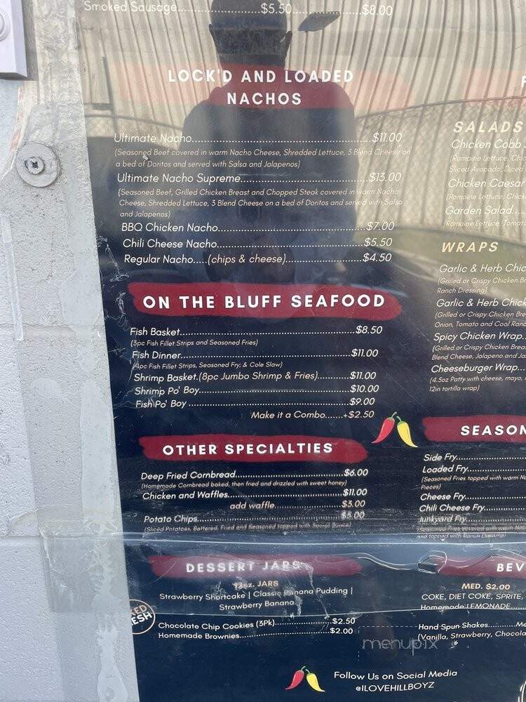 Hillboyz Wing and Burger Bar - Memphis, TN menu_pic