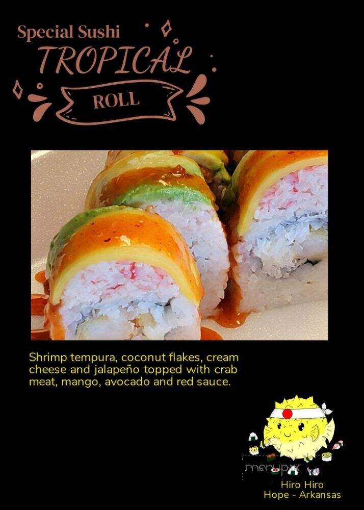 Hiro Hiro - Hope, AR menu_pic