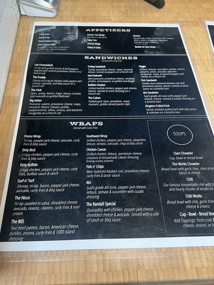 Hoagies - San Luis Obispo, CA menu_pic