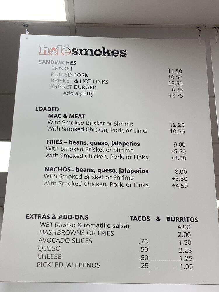HoleSmokes BBQ - Long Beach, CA menu_pic