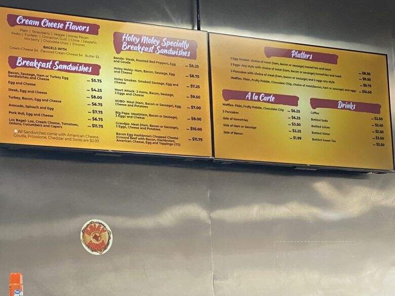 Holey Moley Bagel Shop - Jacksonville, FL menu_pic