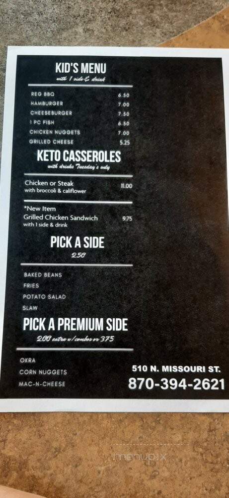 Hometown Grill - West Memphis, AR menu_pic