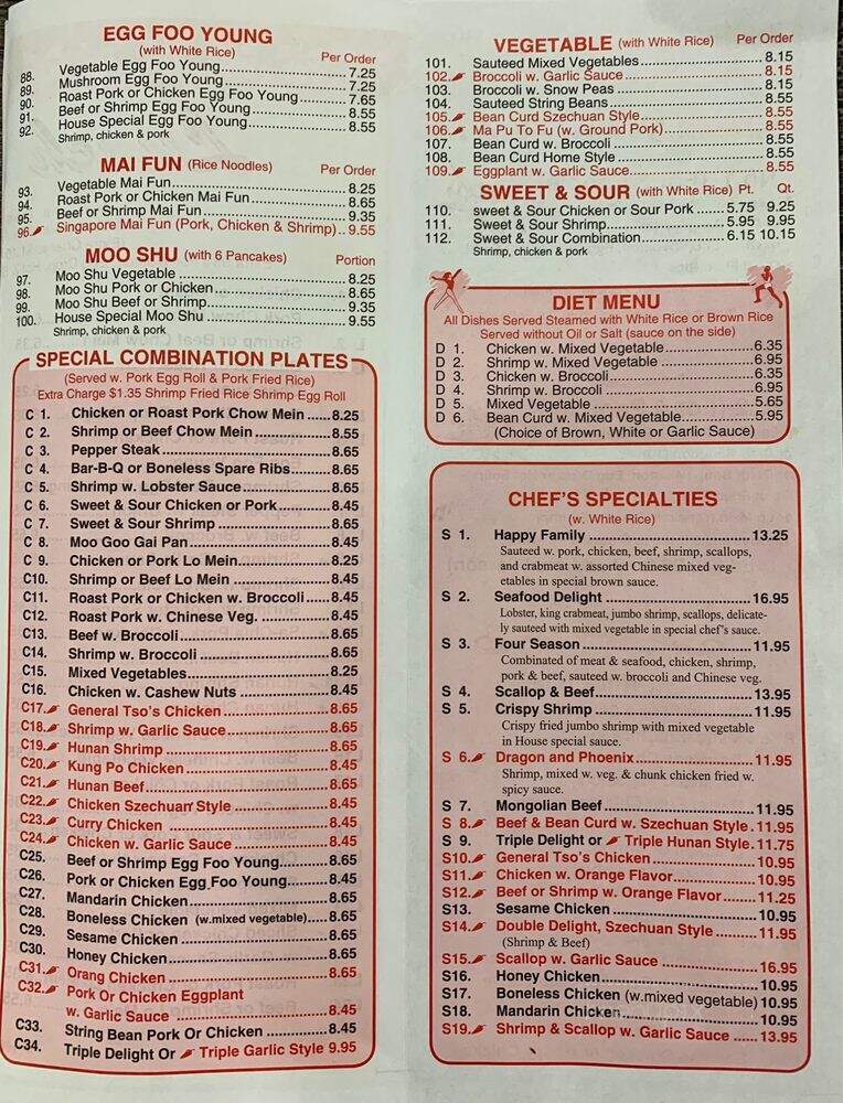 Hong Kong Kitchen - New Orleans, LA menu_pic