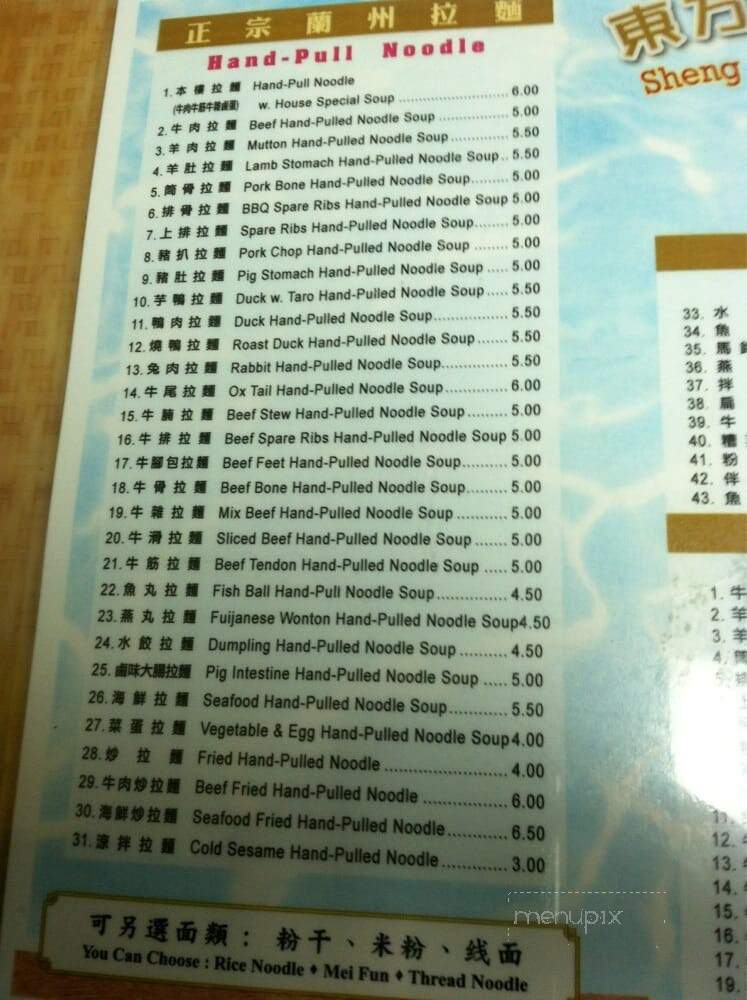 Sheng Wang - New York, NY menu_pic