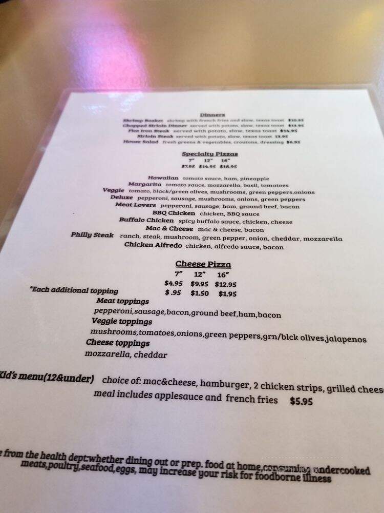 Jodi's Bar and Grill - Cross Plains, WI menu_pic