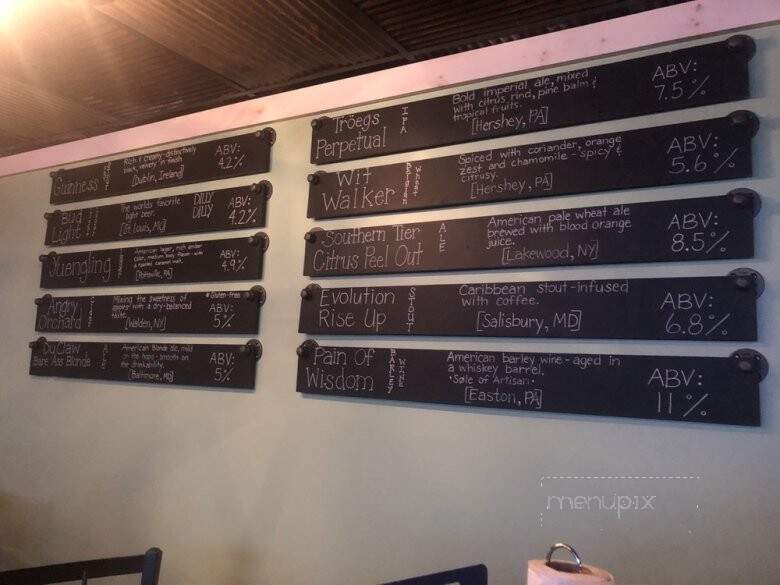 Hops and Barleys - Middletown, PA menu_pic
