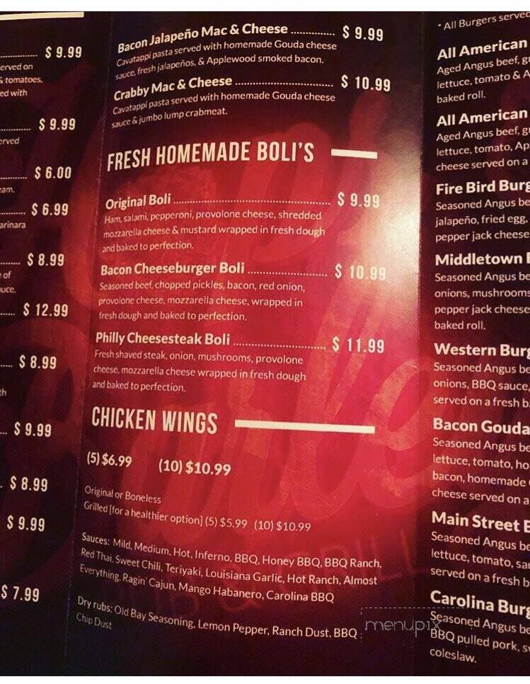 Hops and Barleys - Middletown, PA menu_pic