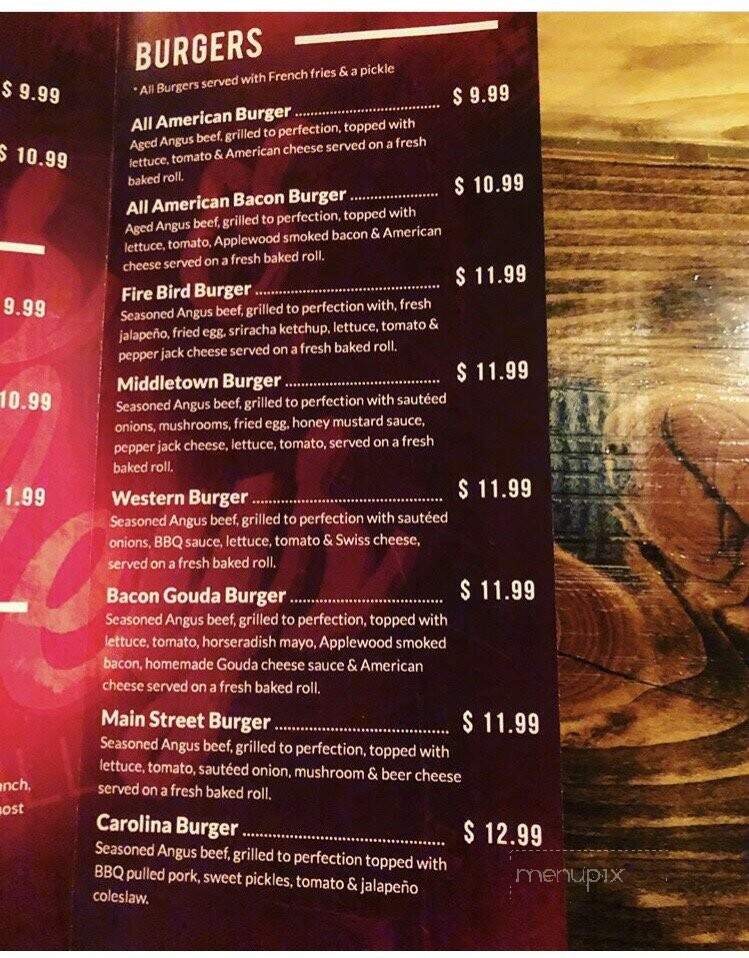 Hops and Barleys - Middletown, PA menu_pic