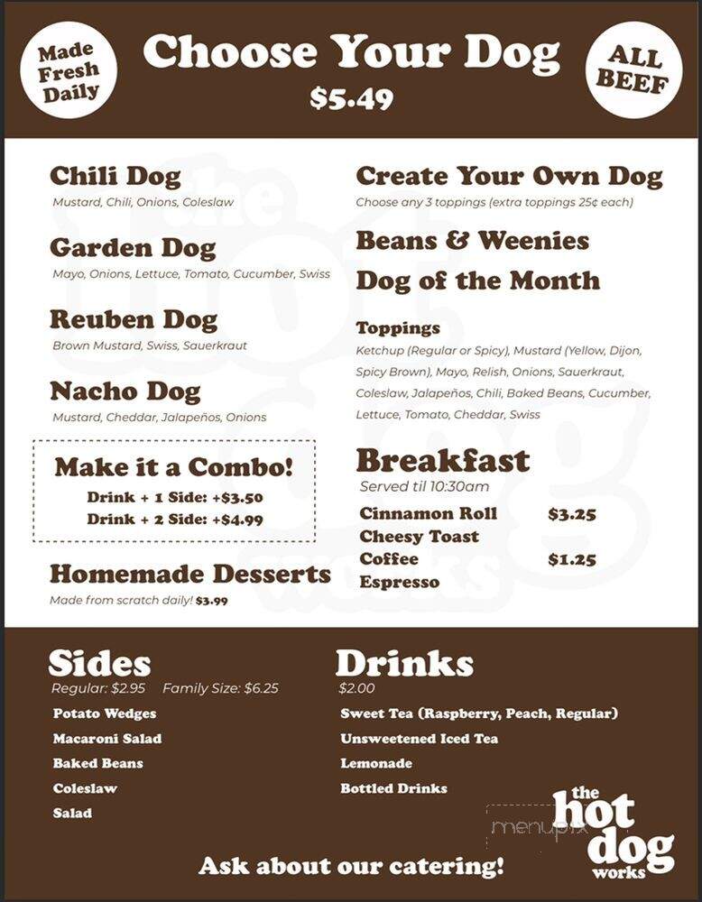 Hot Dog - Calabash, NC menu_pic