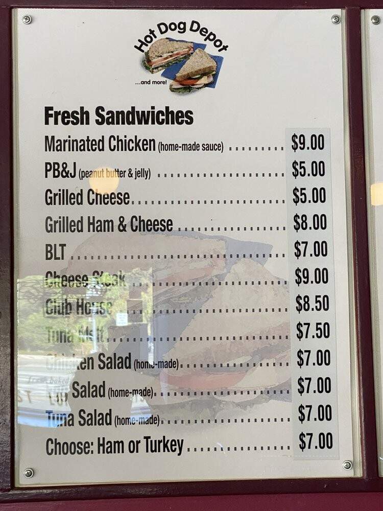 Hot Dog Depot-Bakery - Martinez, CA menu_pic