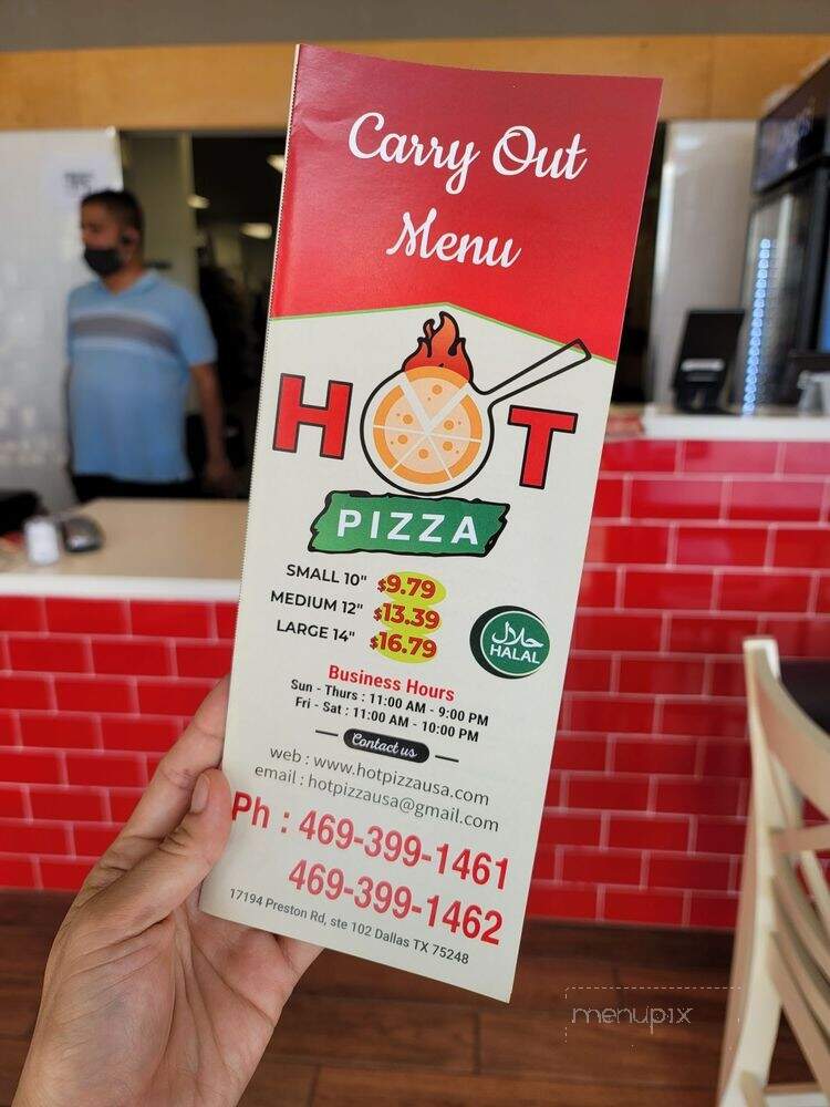 Hot Pizza - Dallas, TX menu_pic