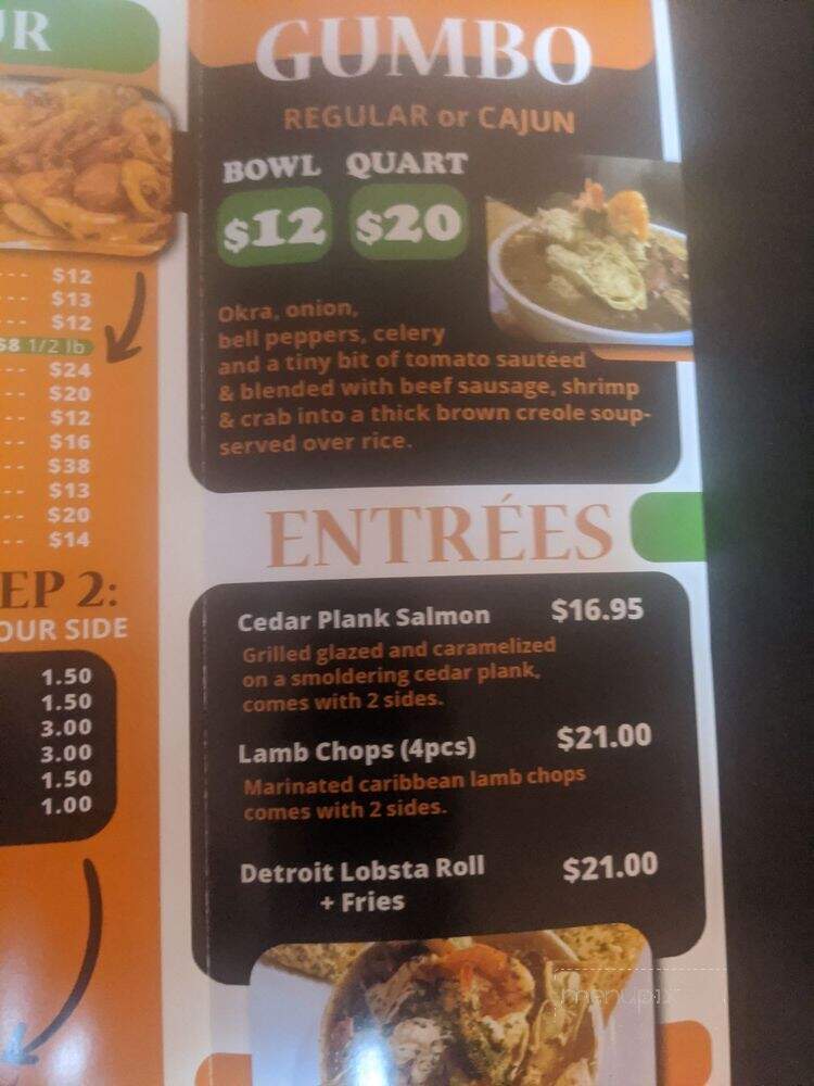 House Of Gumbo - Detroit, MI menu_pic