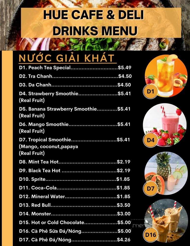 Hue Cafe and Deli - Morrow, GA menu_pic
