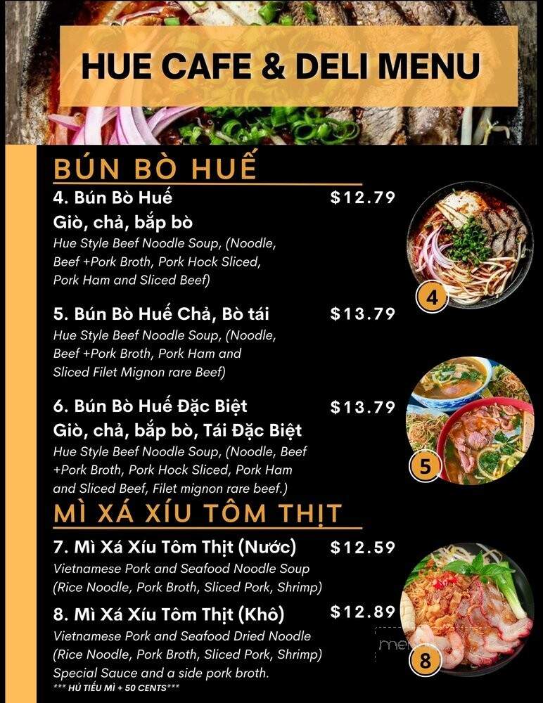 Hue Cafe and Deli - Morrow, GA menu_pic