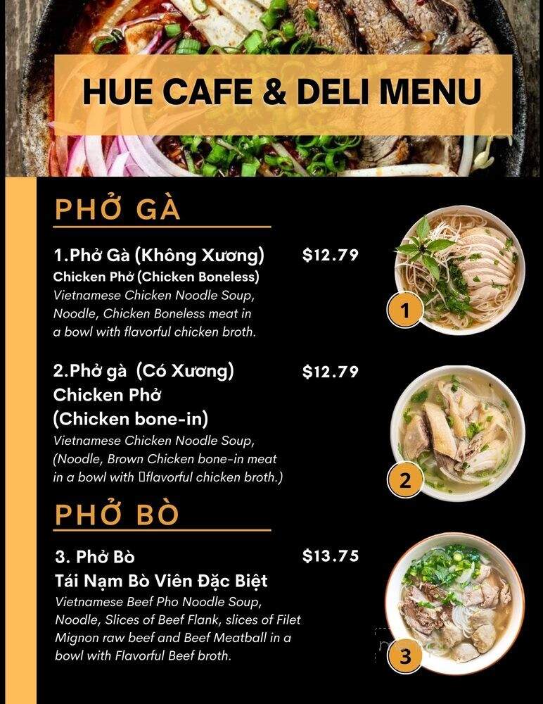 Hue Cafe and Deli - Morrow, GA menu_pic