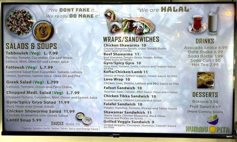 Hummus Pita - Overland Park, KS menu_pic