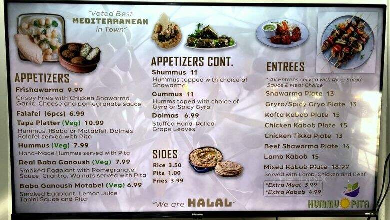 Hummus Pita - Overland Park, KS menu_pic