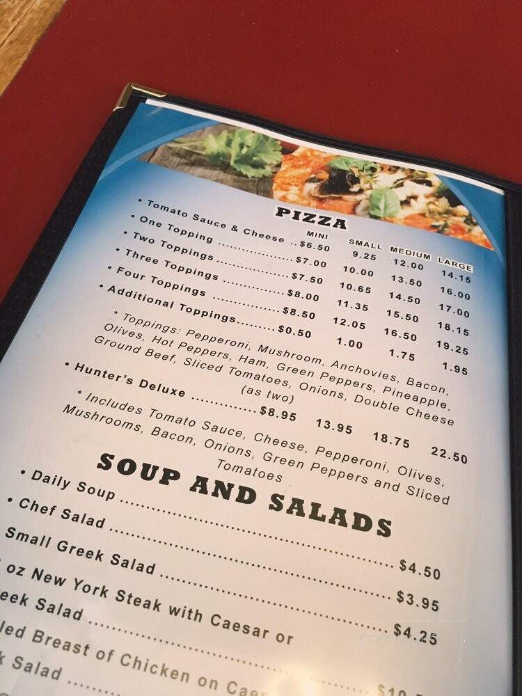 Hunter's Pizza - Toronto, ON menu_pic