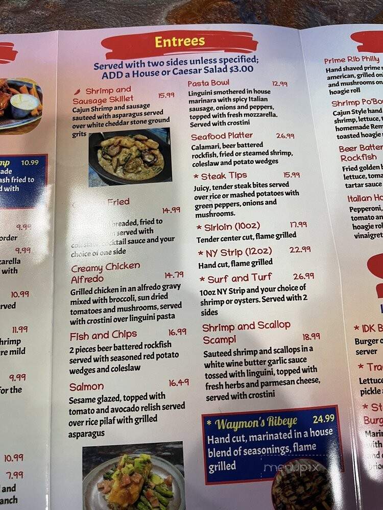 IDK Raw Bar Grill and Gaming - Hayes, VA menu_pic