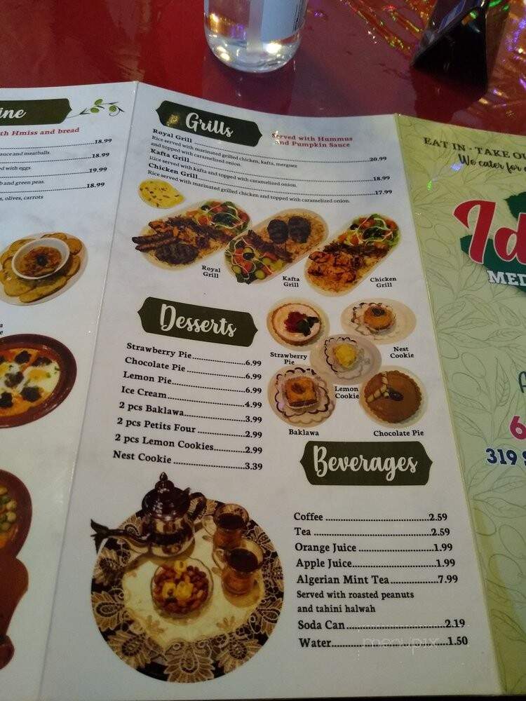 Idriss - Ottawa, ON menu_pic