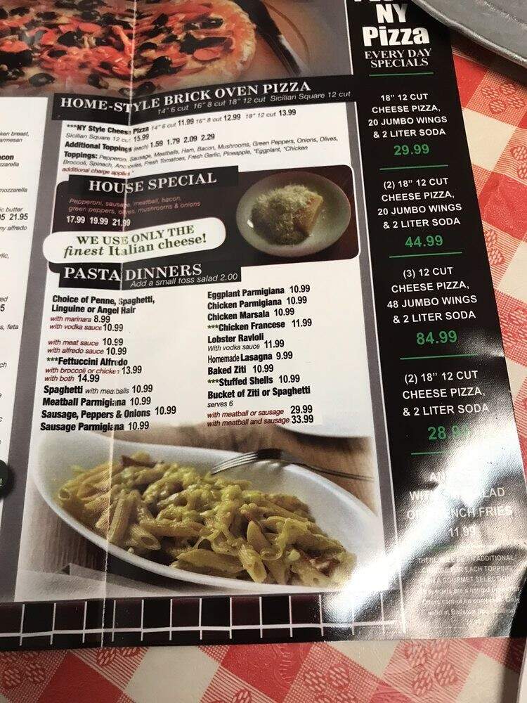 NY Take and Bake Pizza - Ballston Spa, NY menu_pic