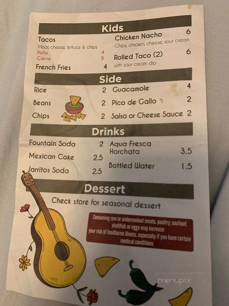 In N Out Taco - Clearwater, FL menu_pic