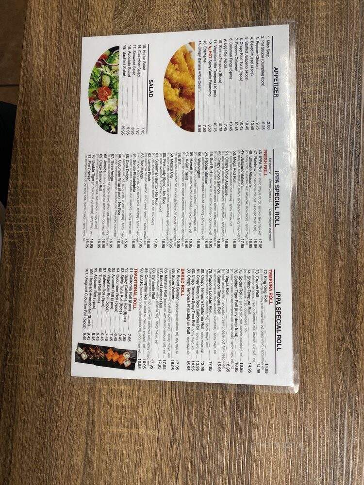 Ippa Sushi Ramen - Bell, CA menu_pic