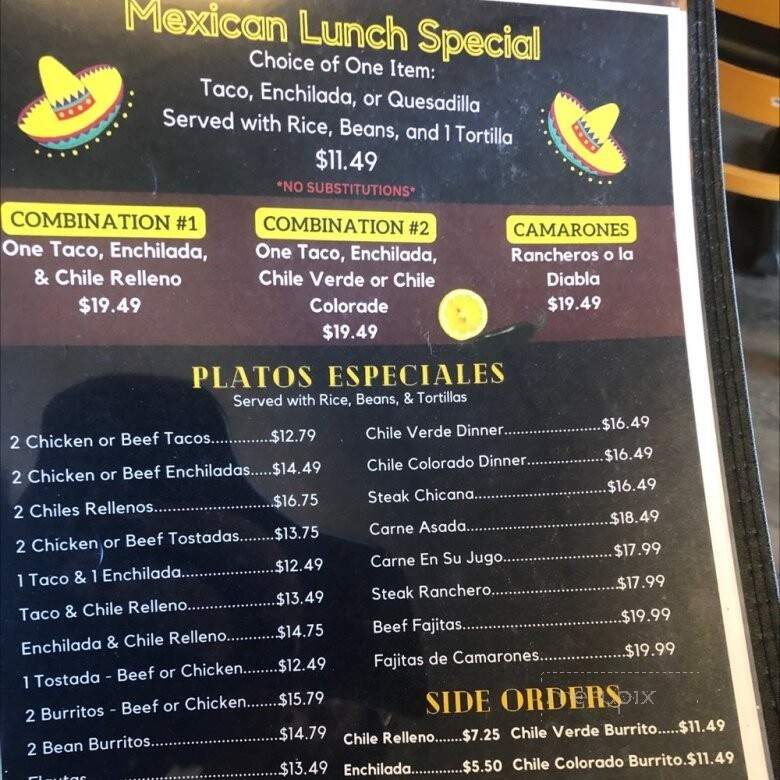Irma's Place - Stockton, CA menu_pic