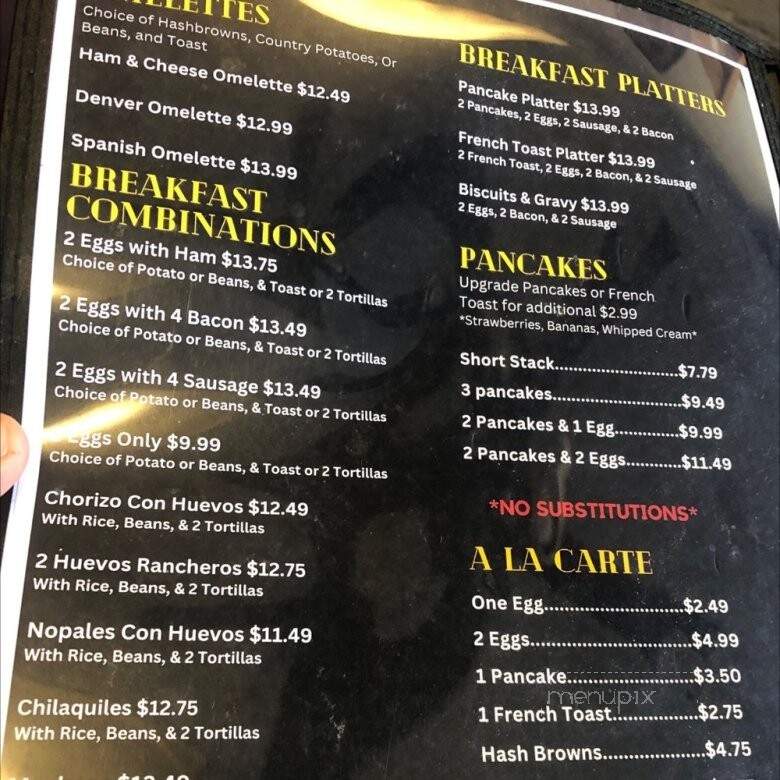 Irma's Place - Stockton, CA menu_pic