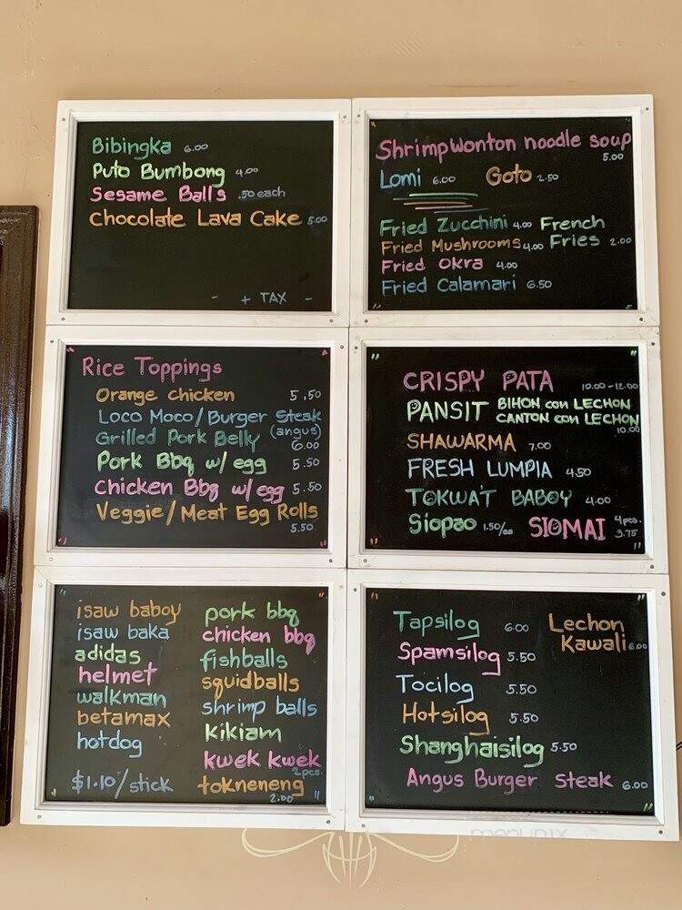Isawan Sa Kanto - Long Beach, CA menu_pic