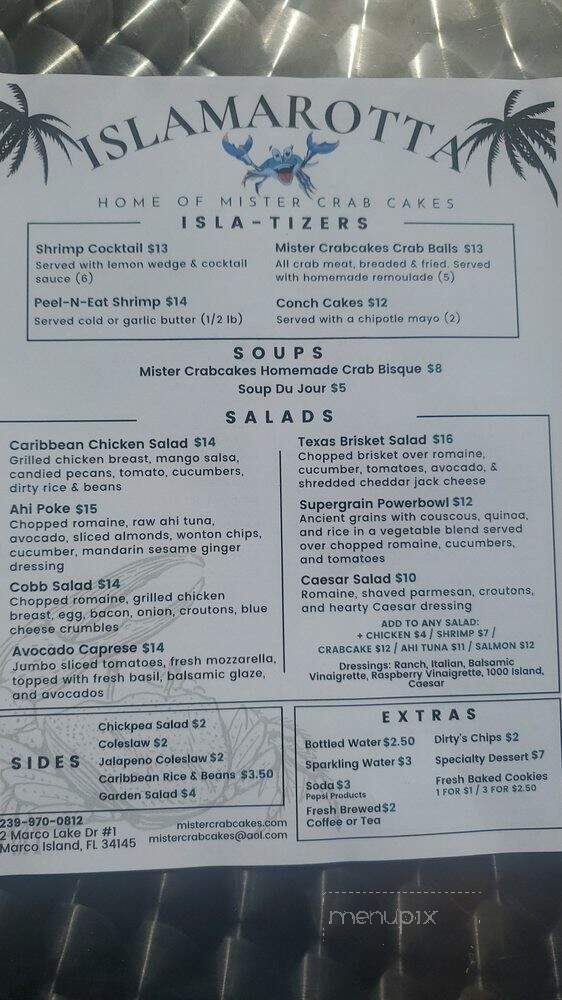 IslaMarotta - Marco Island, FL menu_pic