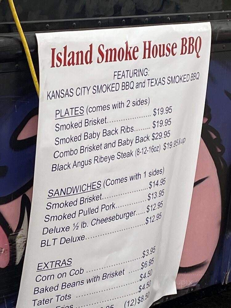 Island Smoke House BBQ - Honolulu, HI menu_pic